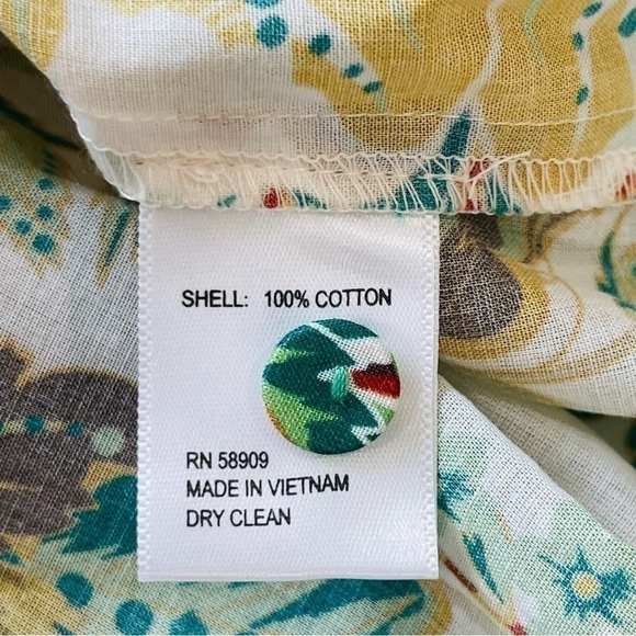 Antonio Melani The Nat Note Ivy Paisley Floral Print Voile Tie Sleeve Blouse - Picture 13 of 15